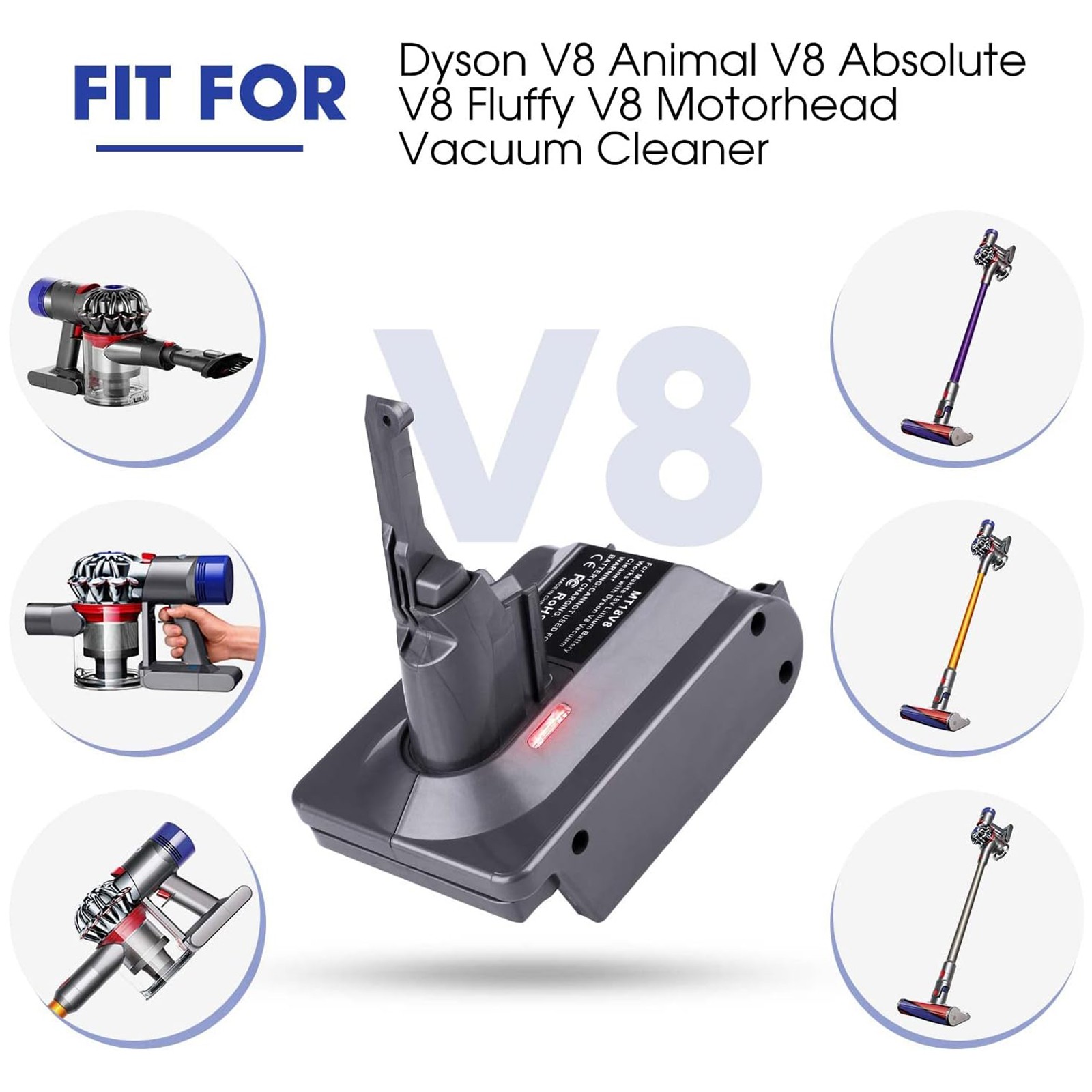Adapter Convert For Makita 18V Lithium-ion Battery To fit for Dyson V7 V8 Vacuum