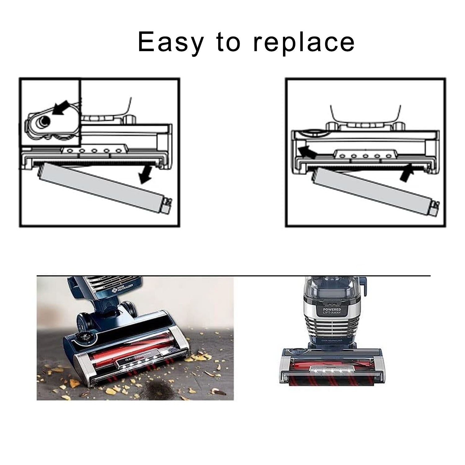 Roller Brush Accessorie for Shark AZ3000W AZ3002 AZ3002C, Soft Brush Roller