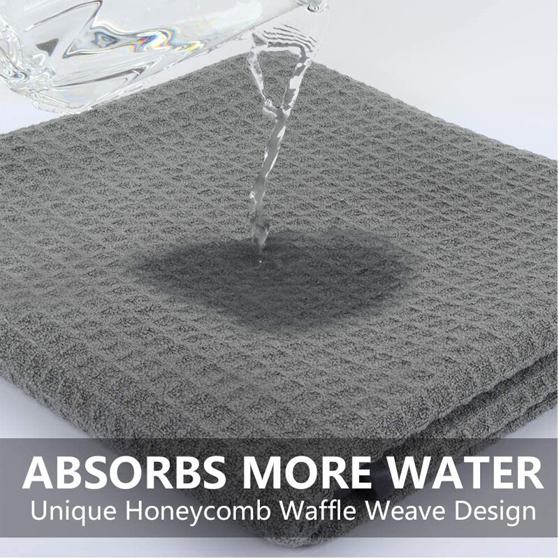 3 Pcs Microfiber Waffle Weave Glass Window Auto Home Cleaning Towel 24×16 inch