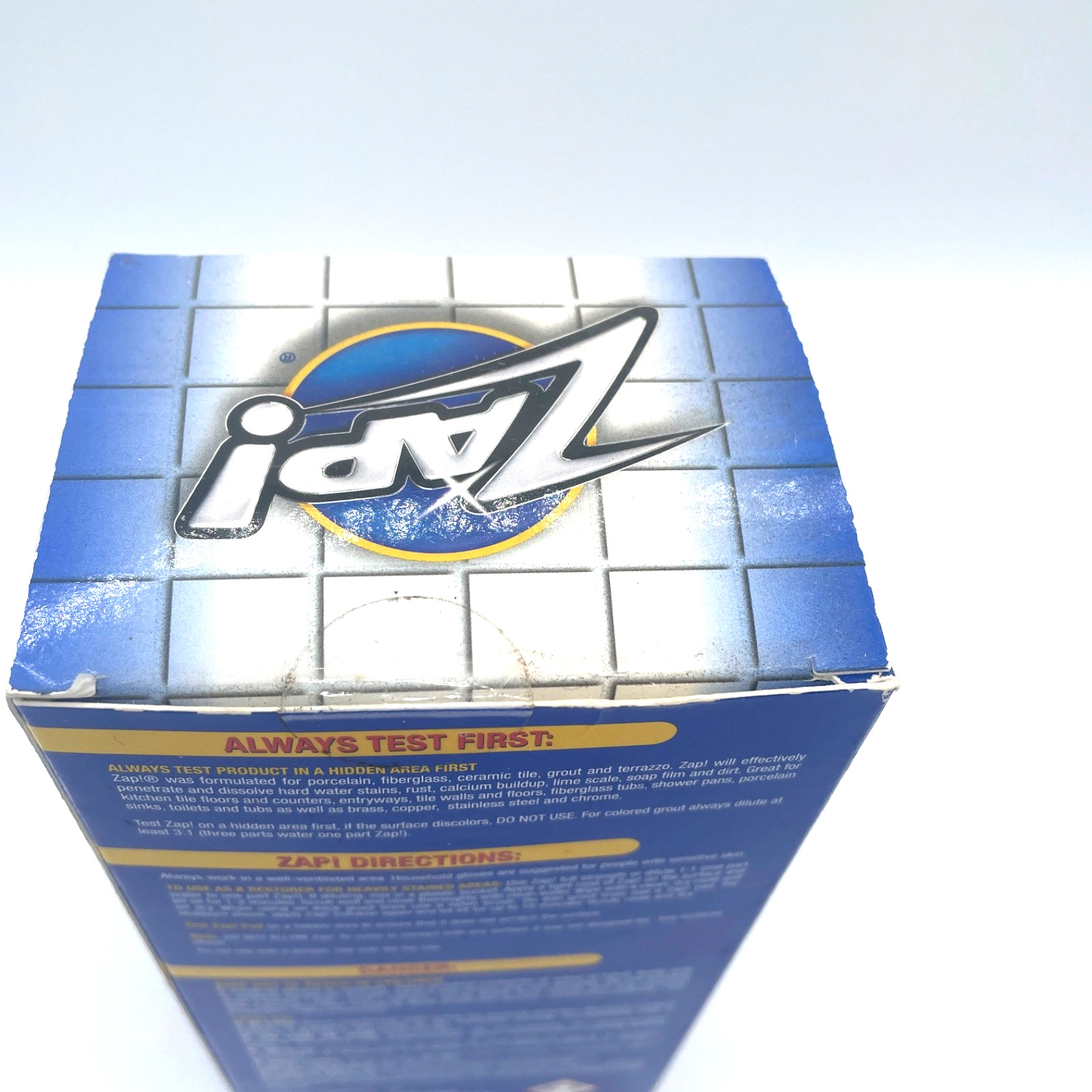 ZAP! ‎Professional Cleaner Porcelain Fiberglass Tile Restorer 12oz. NEW Sealed