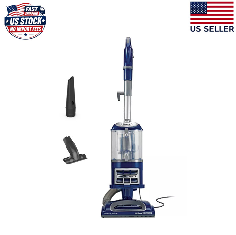 Shark Navigator Lift-Away Deluxe Upright Vacuum NV360 9.5″ Cleaning Path Blue