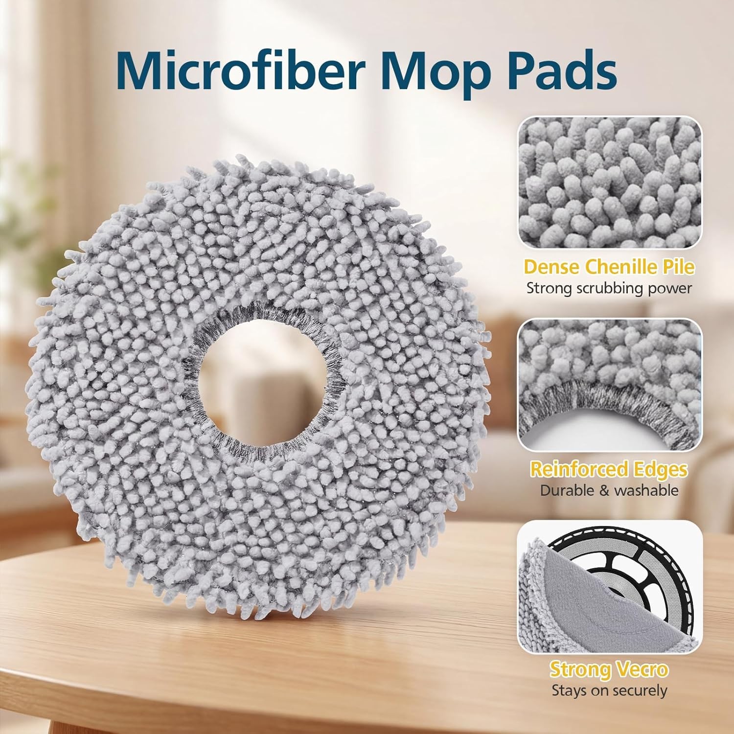 10 Pack Mop Pads Roborock Qrevo S5V QV 35A 35S Saros 10R Curvx Curv S5X Edge S5A