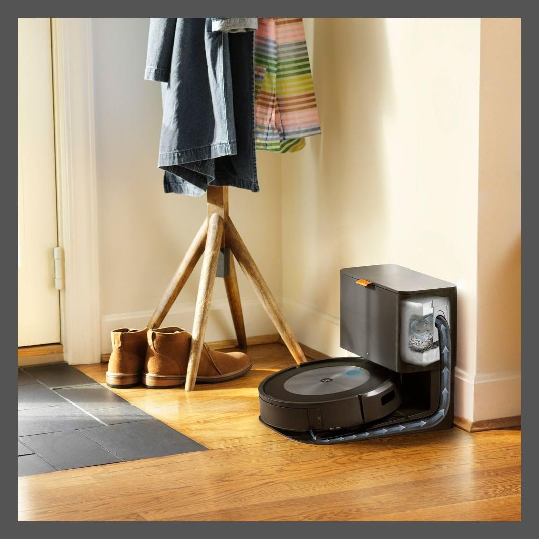 iRobot Roomba j7+ Wi-Fi Connected Self-Emptying Robot Vacuum – Black – 7550