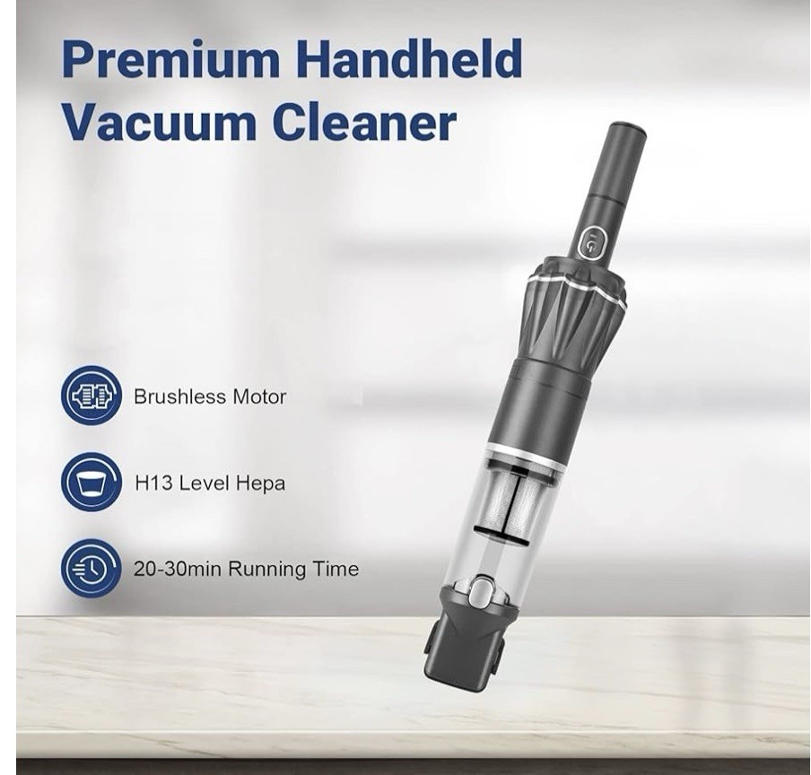 Moosoo K12 Vacuum Portable Handheld Cordless Lightweight Hand Vacuum Cleaner