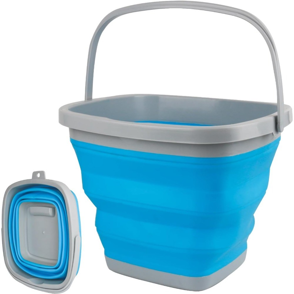 Bucket and Ice Bucket-5L(1.3Gallon)Household Cleaning Silicone Dust Mops Bucket