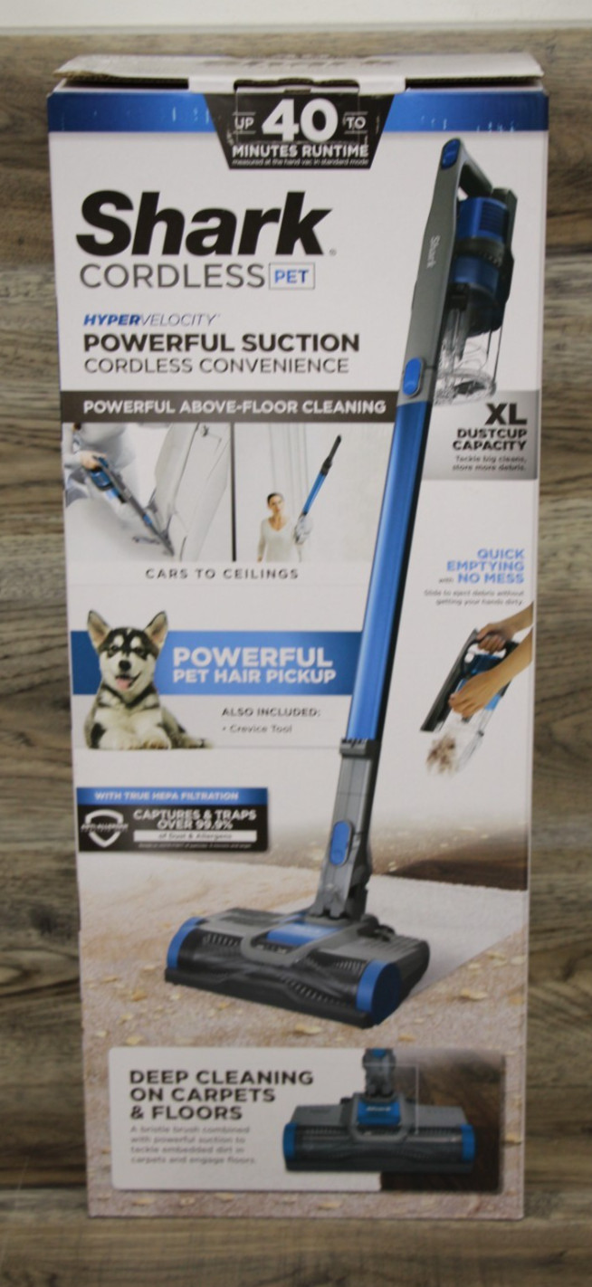 Shark IX140H Cordless Pet Stick Vacuum – Blue