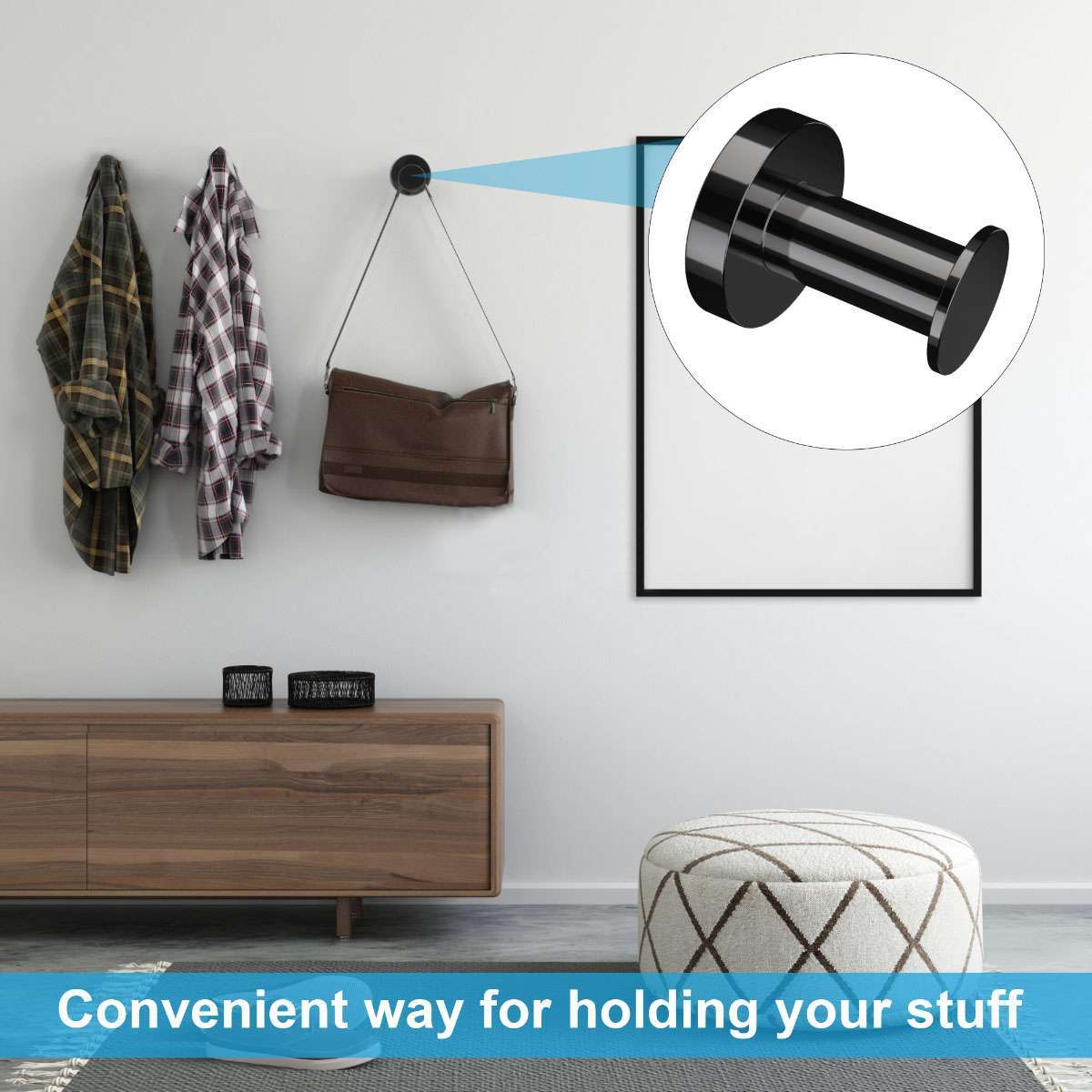 1-2 Pcs Strong Magnetic Hooks for Hanging Coats and Bags100Lbs Magnet Hook Heavy