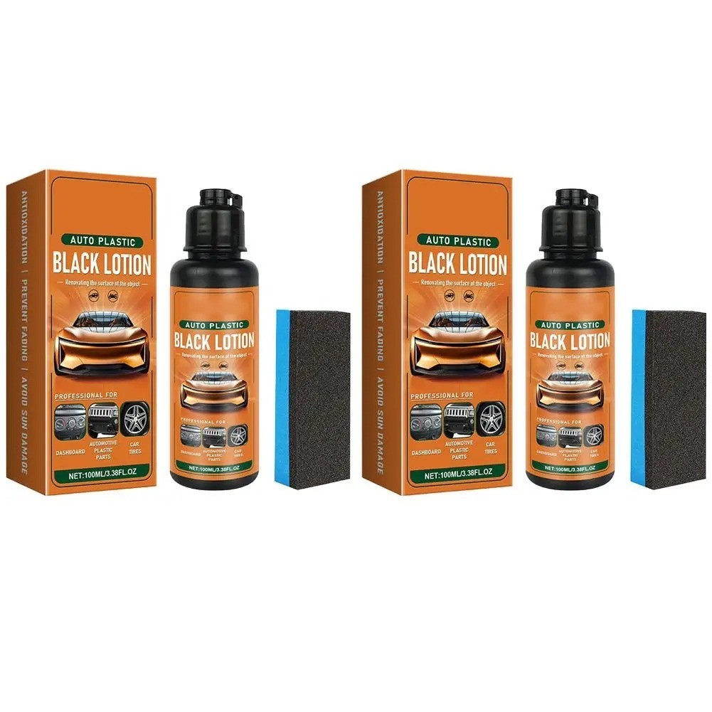 Auto Plastic Restorer Kit Car Interior Faded Plastic Rubber Care Lotion