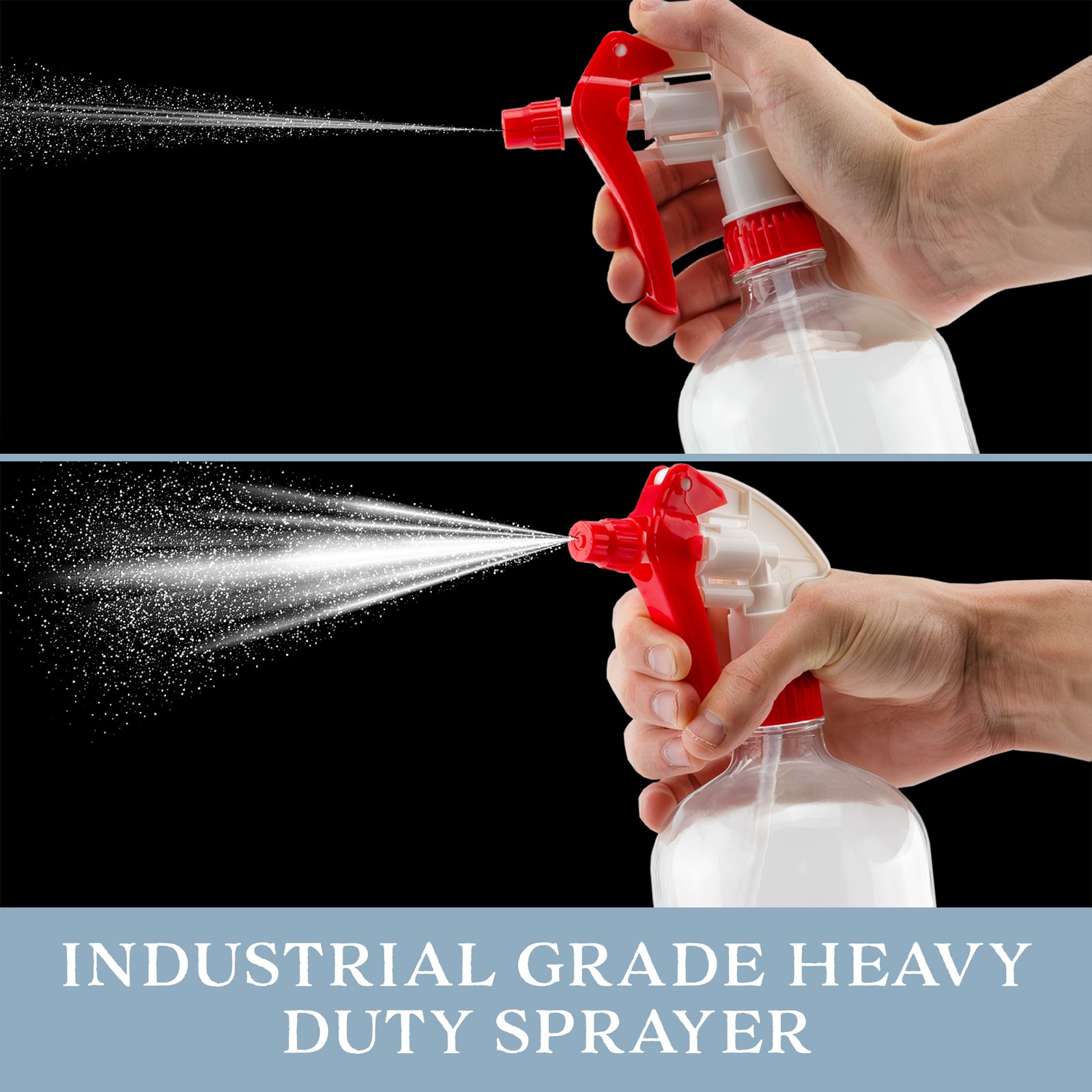28-400 White w/ Red Trim Replacement Trigger Sprayer Nozzles 12pk, 28mm