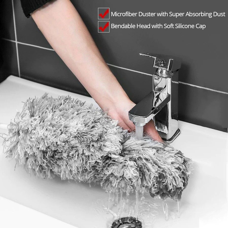 Duster 0.6m-1.35m/0.8m-2.8m Retractable Pole Easy Cleaning Brush Cleaning Tools