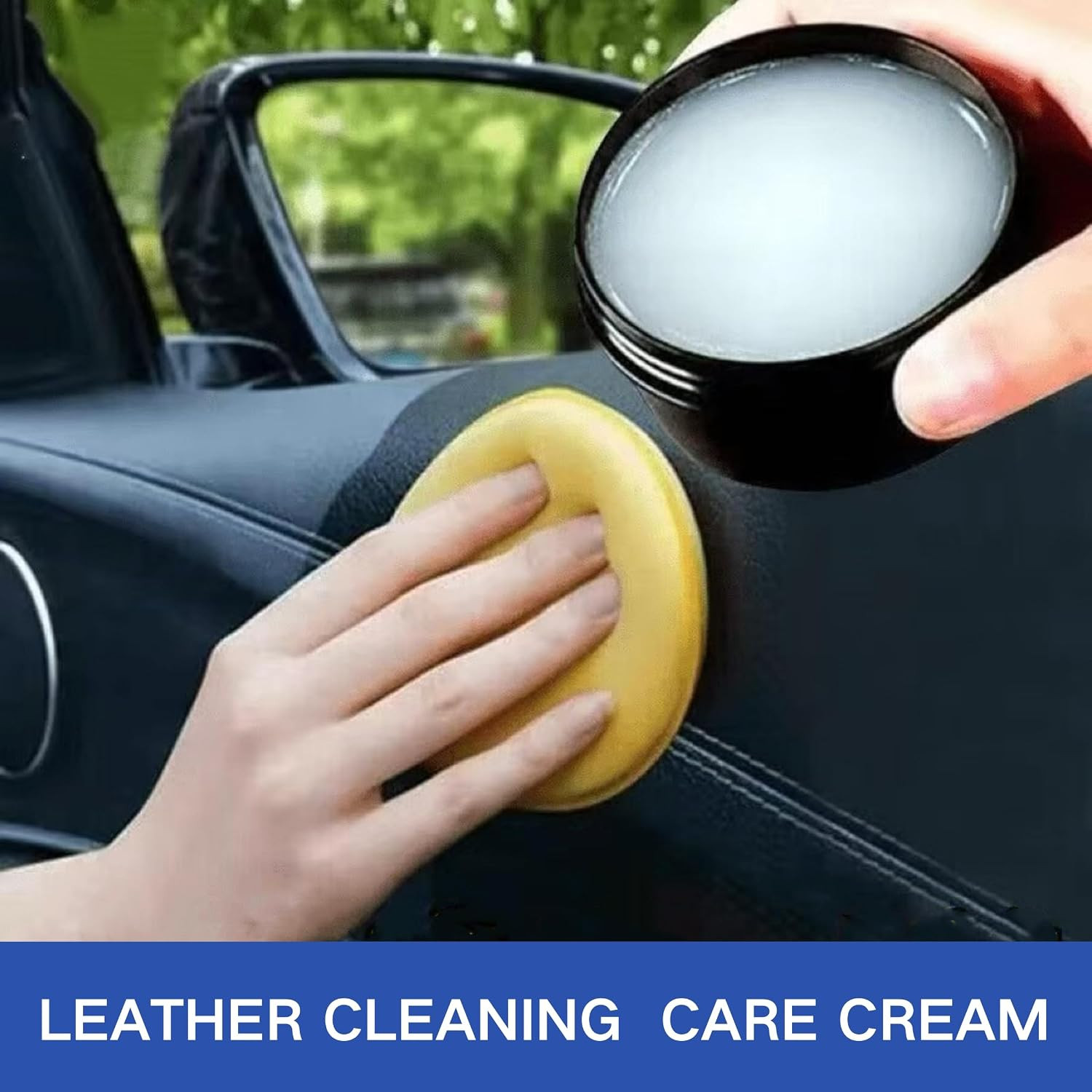 Leader Cleaning and Care Cream, Leather Cleaning Cream for Car Interior, Multifu