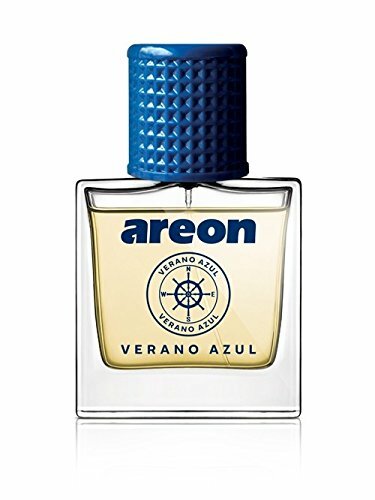 Areon Car Perfume 1.7 Fl Oz. (50ml) Glass Bottle Air Freshener, Verano AZUL