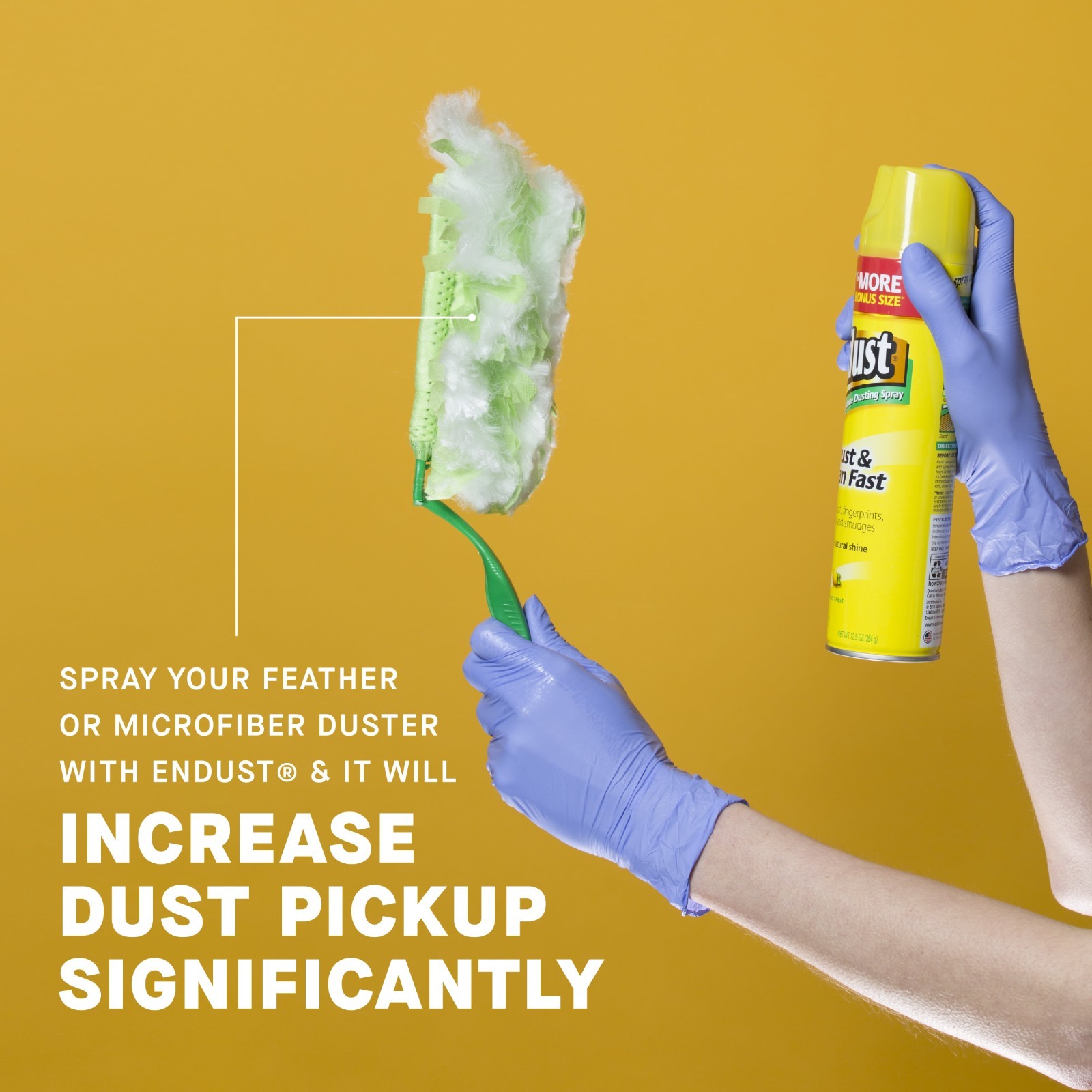 Endust® Multi-Surface Dusting and Cleaning Spray, Lemon Zest, Aerosol, 12.5 oz.