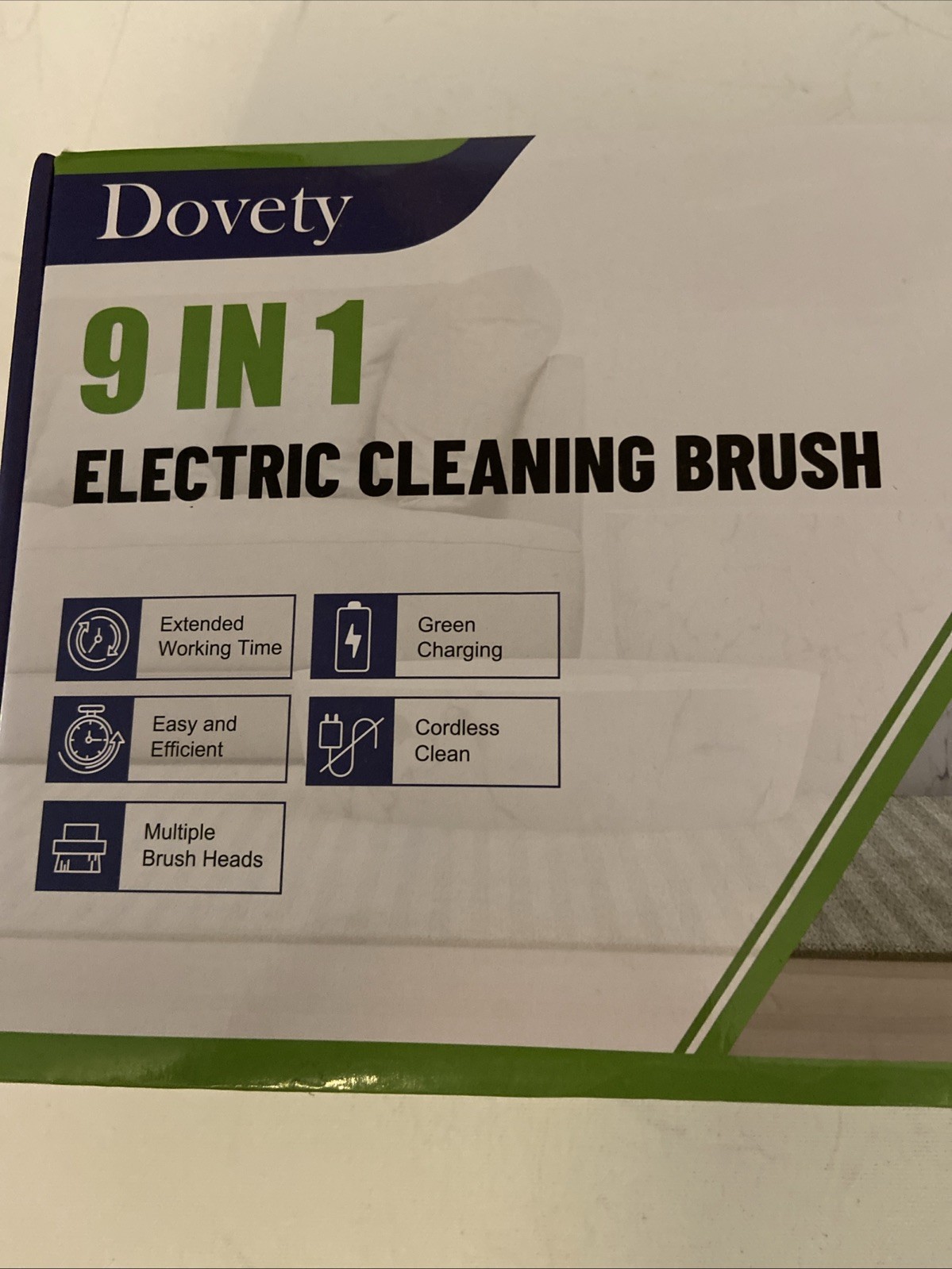 Dovety 9-In-1 Electric Spin Scrubber Cordless Cleaning Brush Pink – Model CB-02