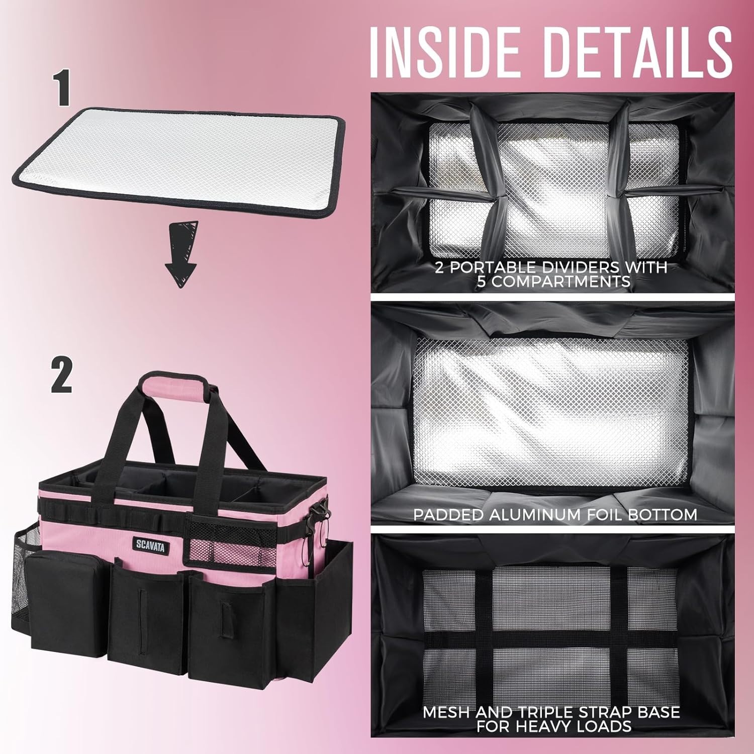 Wearable Cleaning Caddy Bag, Cleaning Caddy Supplies Organizer with Handle
