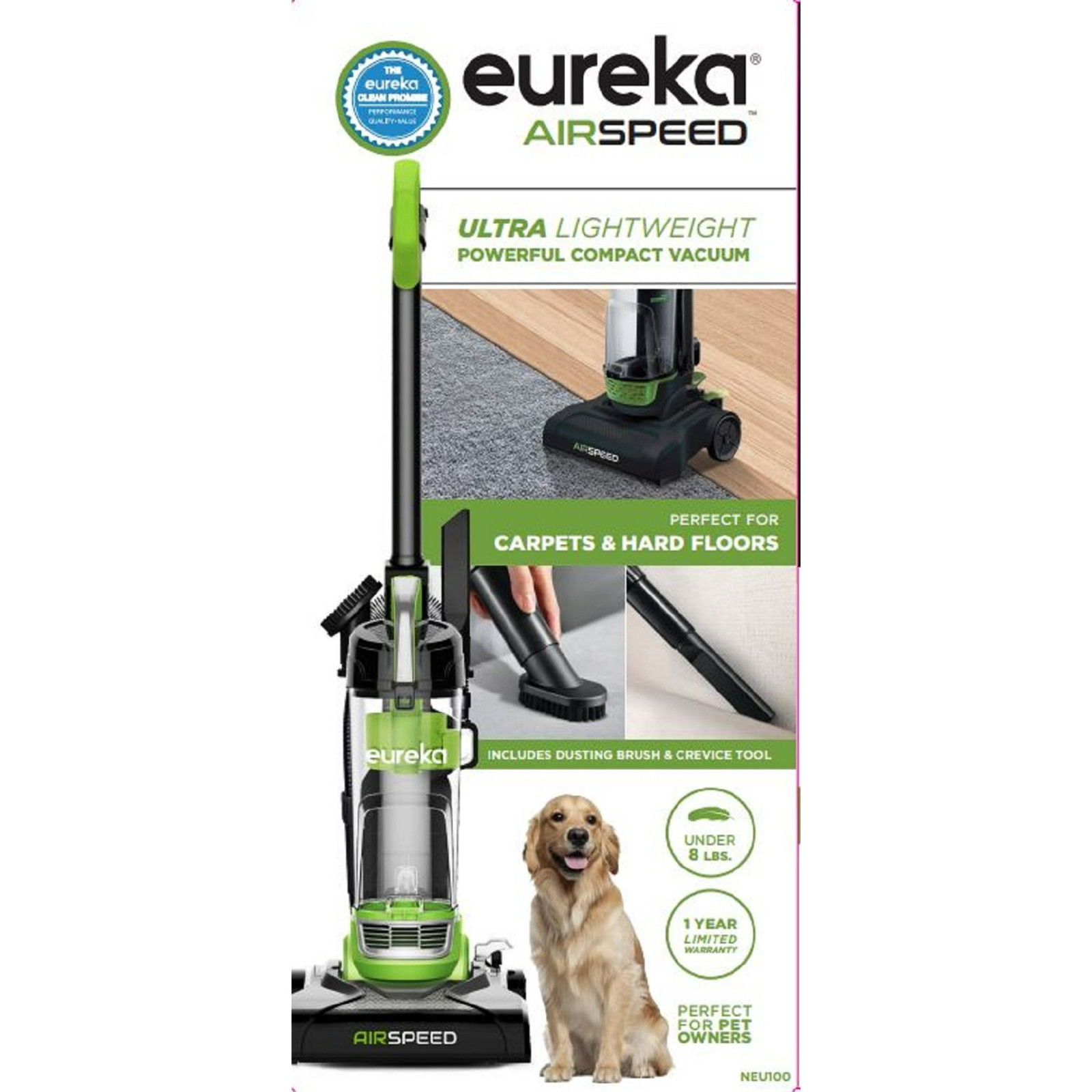 BIG SALE! Eureka Airspeed Bagless Upright Vacuum Cleaner, NEU100 Free Shipping