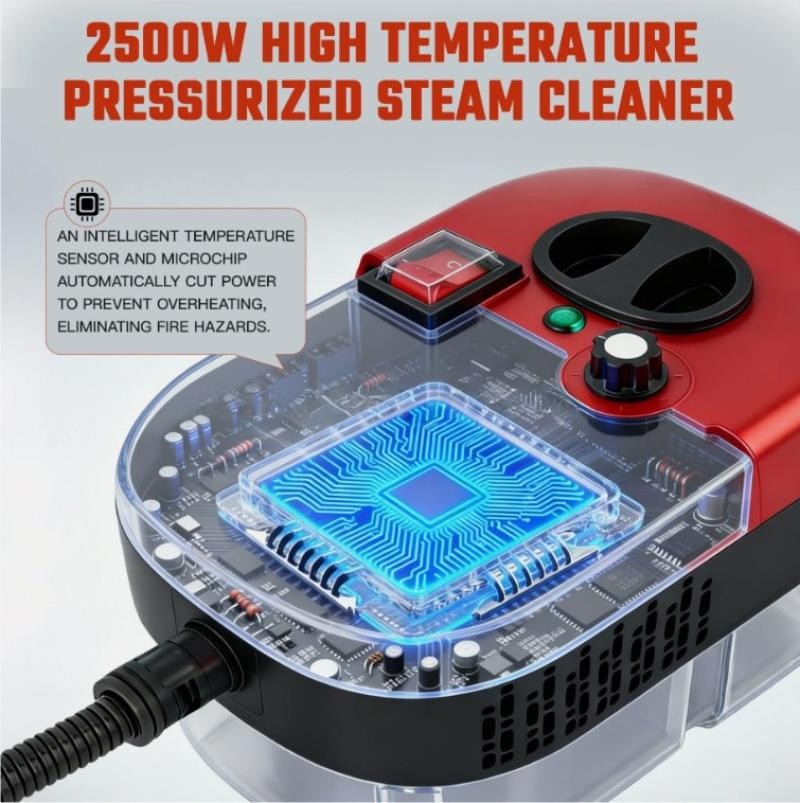 2500W Handheld Steam Cleaner Car Detailing Cleaning Machine Auto Washer 1Set