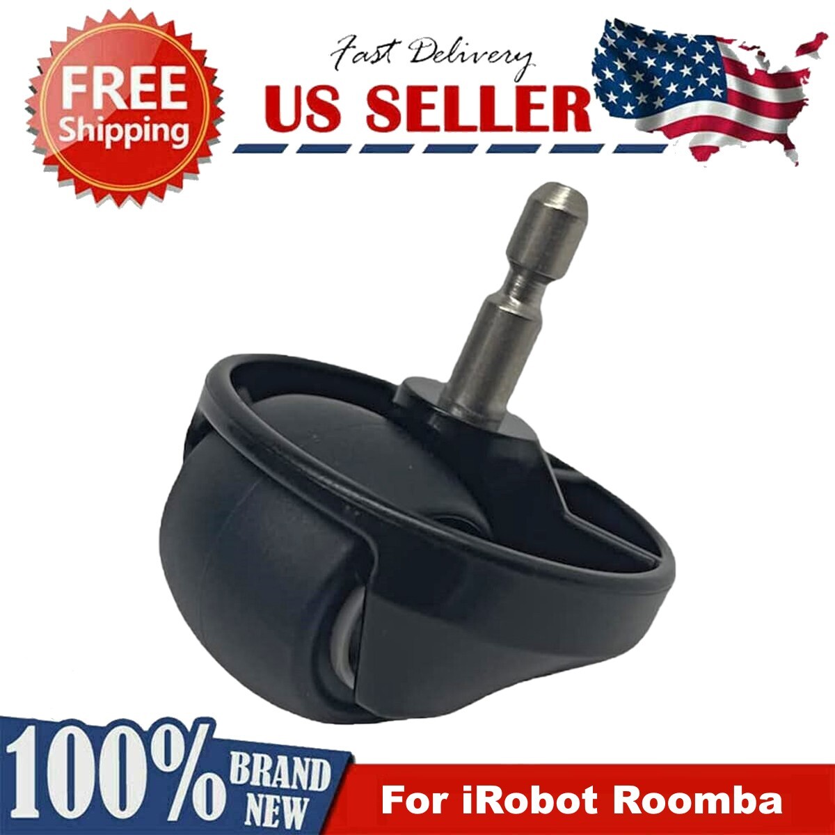 Front Wheel Replacement for iRobot Roomba 500 600 700 800 900 E5 E6 Vacuum