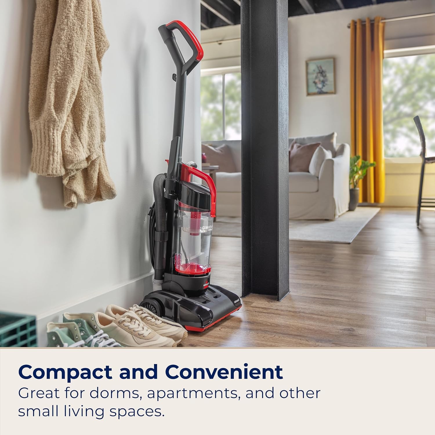 Upright Vacuum, Lightweight Design, Powerful Suction, Removable Extension Wand