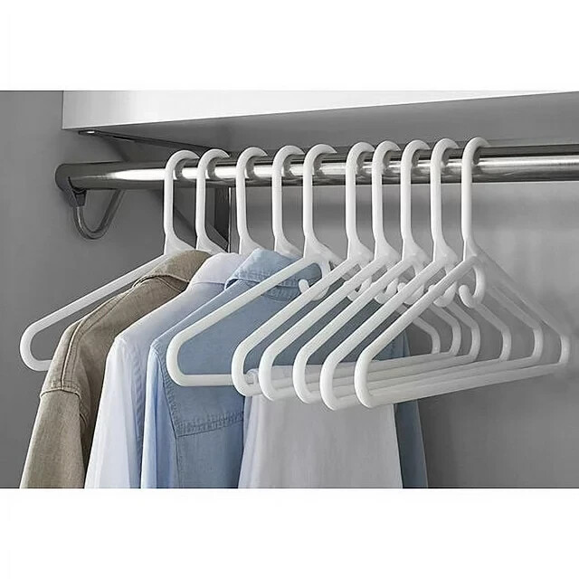 Home Plastic Hangers For Clothes Closet Organizer Shirts Pants (Pack of 9) USA
