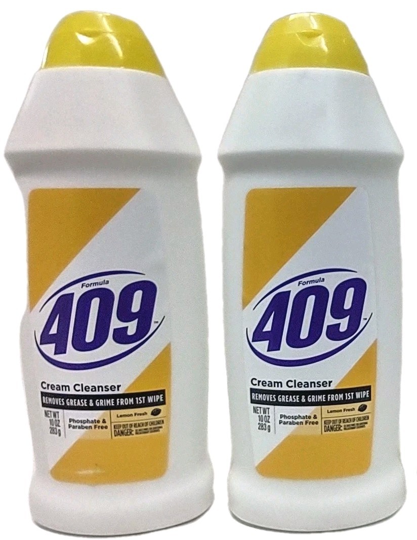 4x Formula 409 Cream Cleanser Removes Greese & Grime with LEMON FRESH 10 oz Each