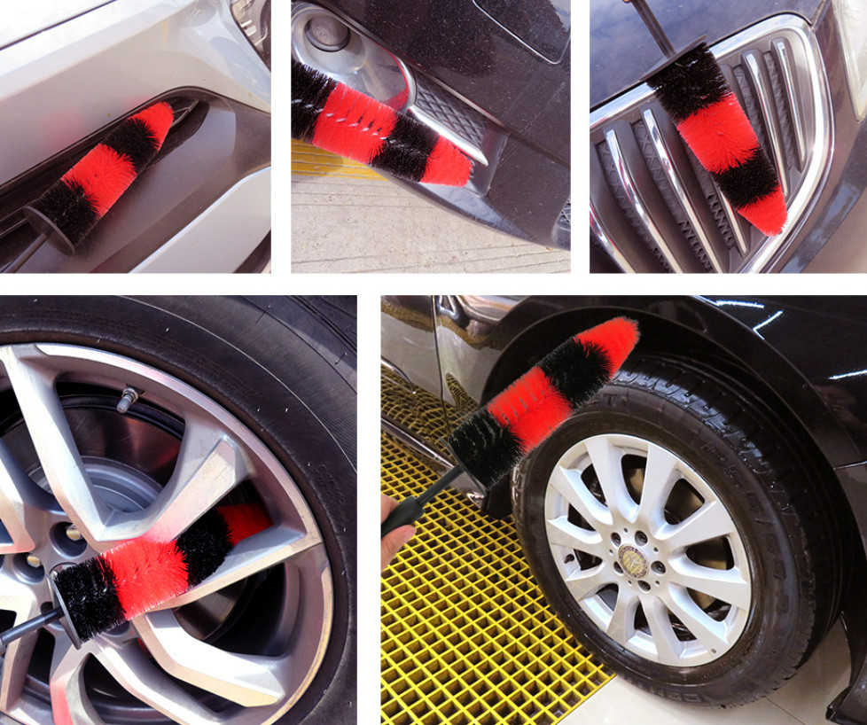 MaximalPower 18’’ Wheel Brush for Car Wheel Rim Detailing Brush Car Barrel Tire