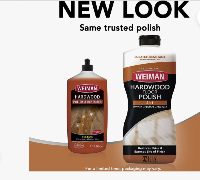 Weiman Wood Floor Polish and Restorer 32 Ounce High-Traffic Hardwood
