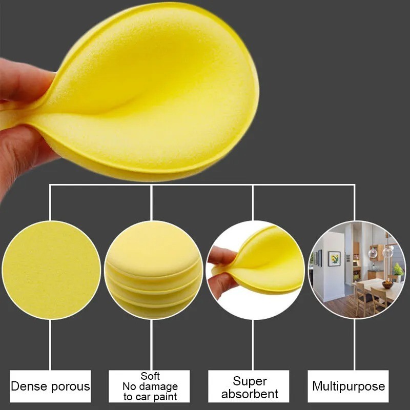 Foam Applicator Pads – Foam Car Wax Applicator Pad Detailing Round 4 inch Polish