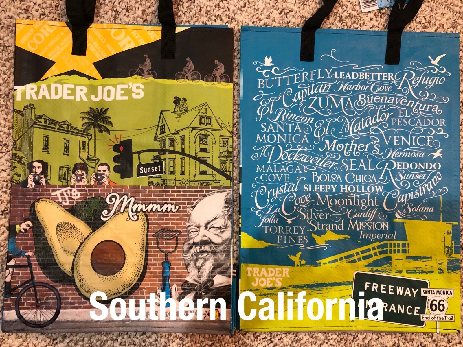 UPICK 5(20Choices) Trader Joe’s ECO Reusable Shopping Grocery Gift Tote Bags NWT