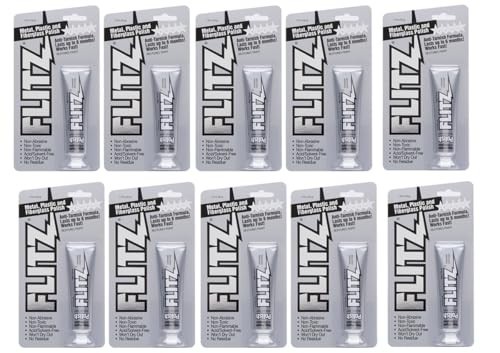 Flitz Metal Polish Paste 1.76oz for Chrome Stainless Steel Aluminum 10 Pack
