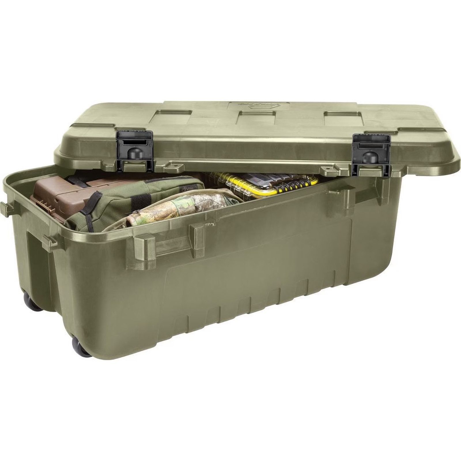 Plano Storage Trunk with Wheels, Large, 108-Quart Lockable Storage Box