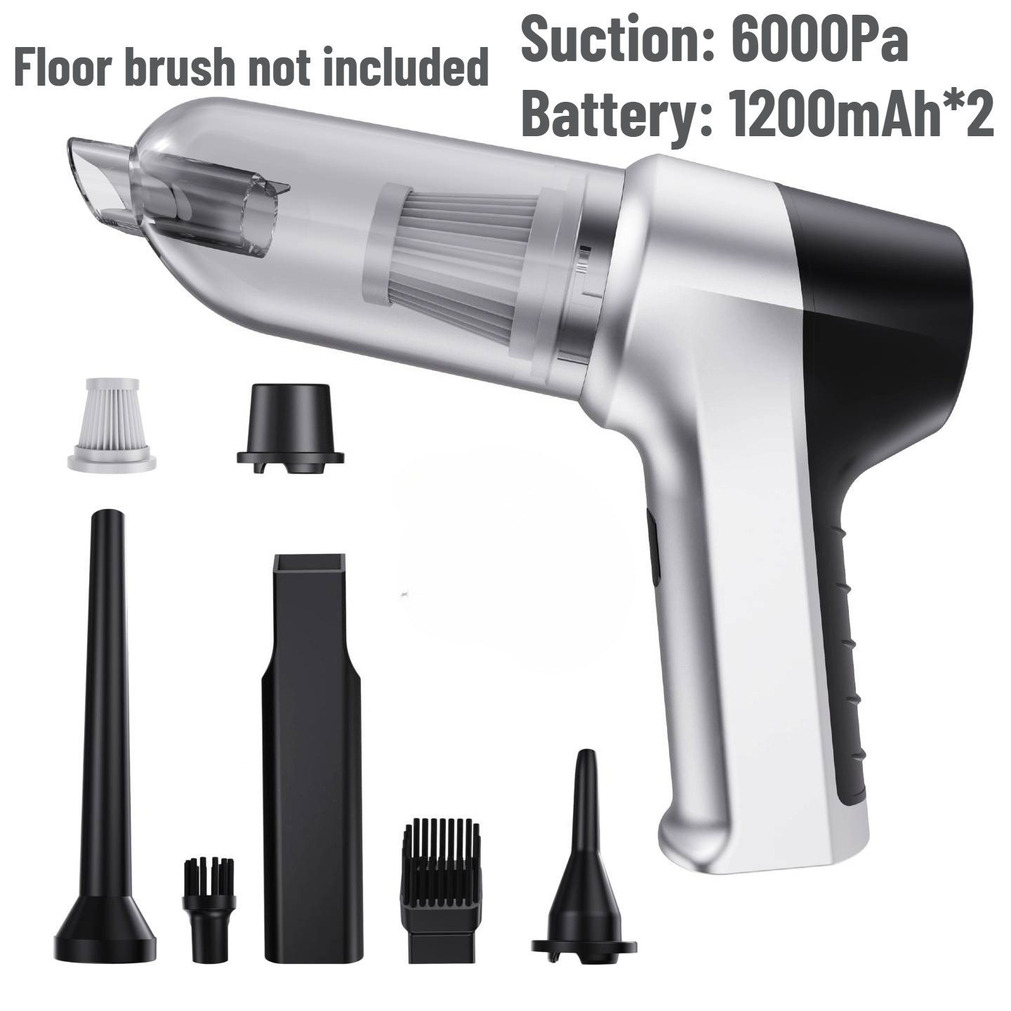 Cordless Handheld Vacuum Cleaner w/ Blower Strong Suction for Car and Home