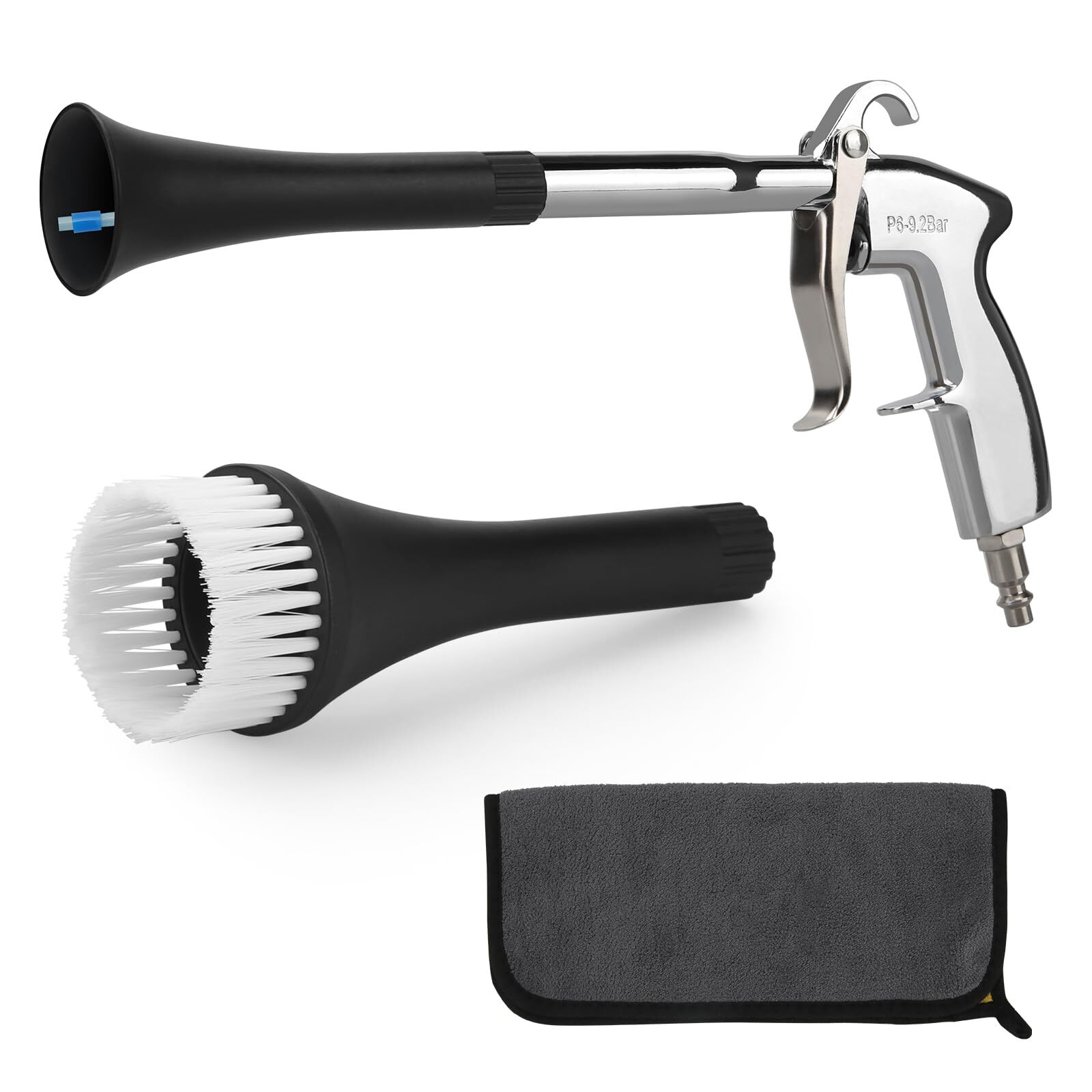 High Pressure Car Cleaning Gun 6-9.2Bar with Nozzles for Upholstery & Carpet