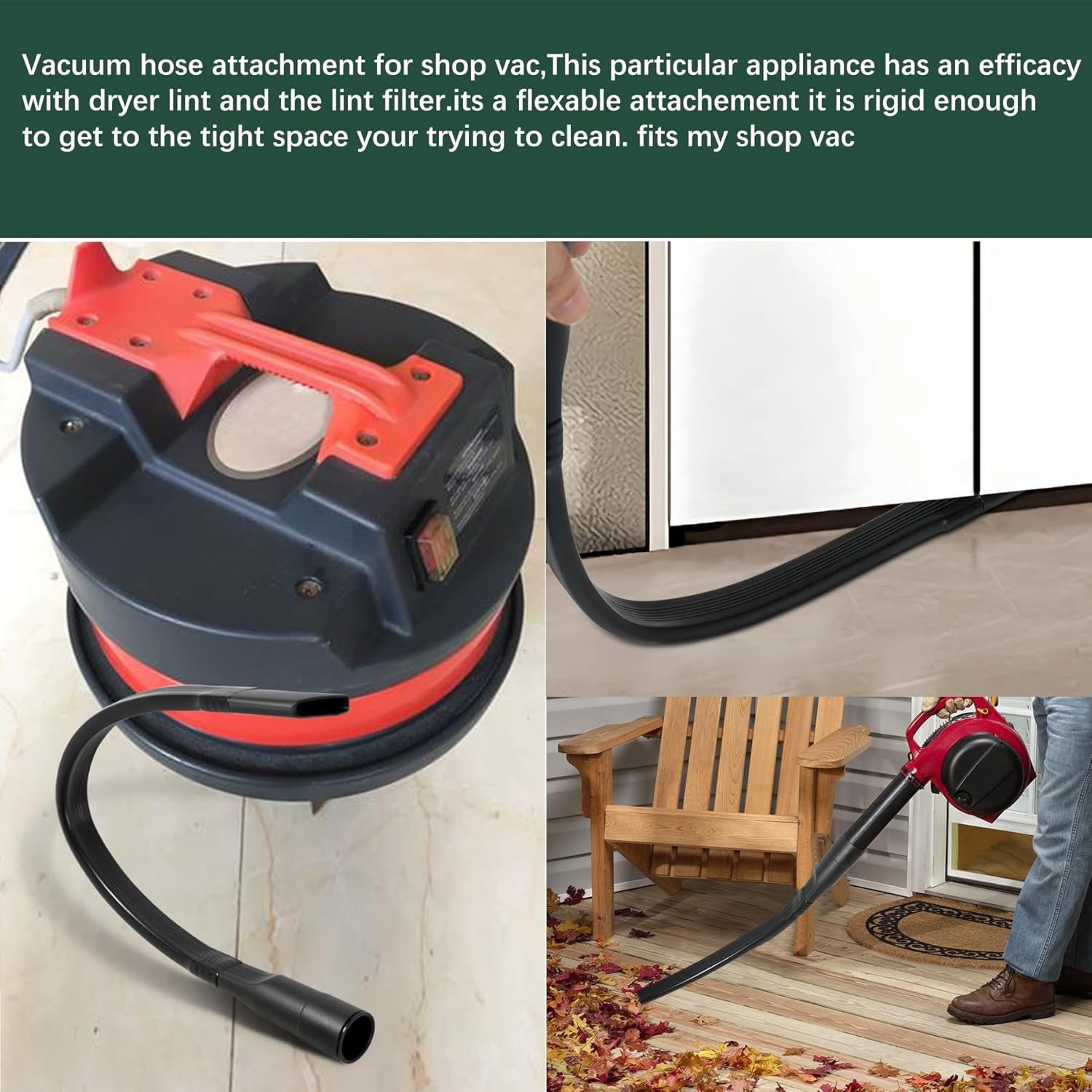 25 inch Vacuum Crevice Tool Attachment for Vacuum Cleaner Hoses 1 1 4″ 32mm or