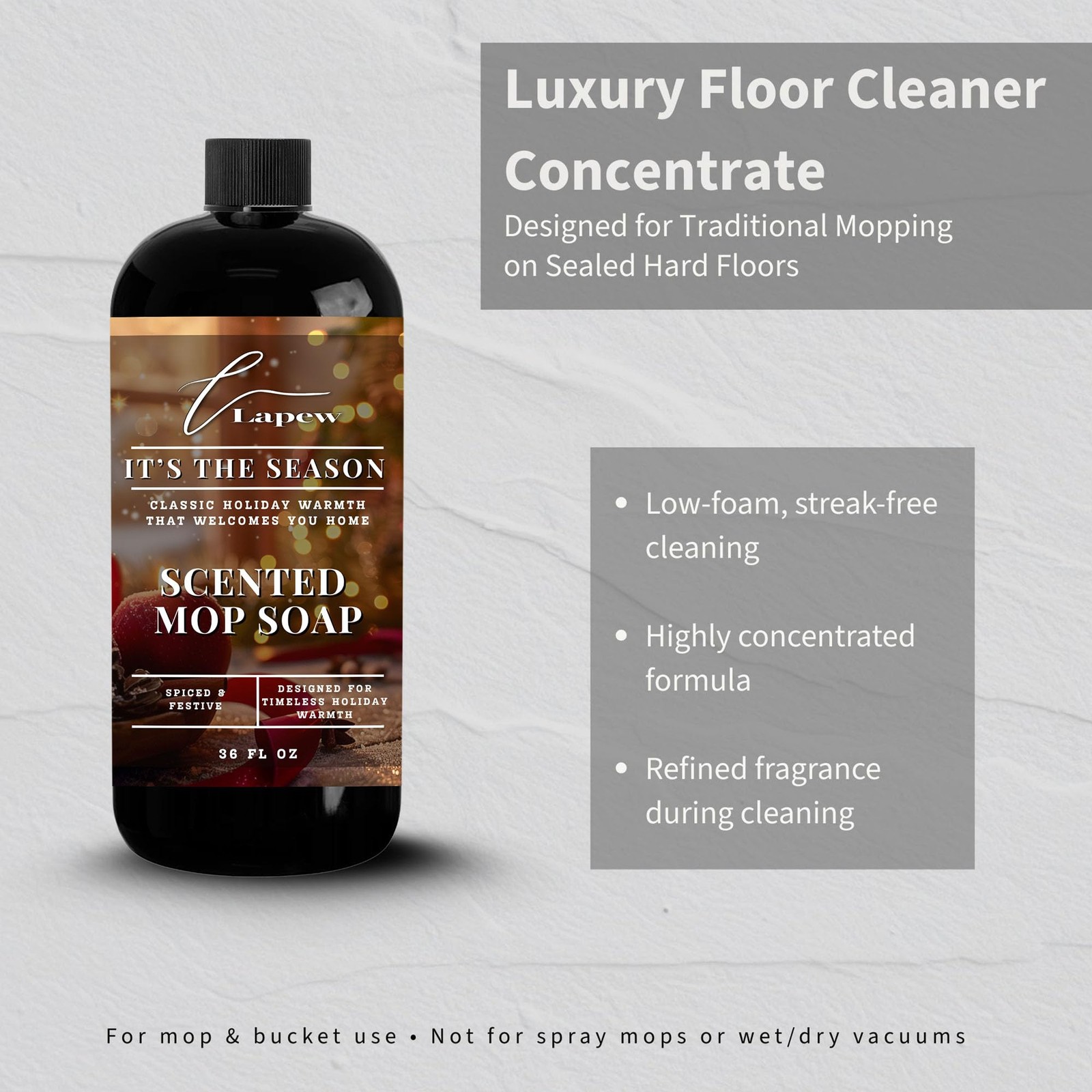 It’s The Season Scented Mop Soap – Luxury Floor Cleaner Concentrate for Moppi…