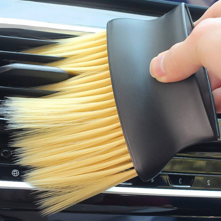 1Pc Car Air Vent Cleaning Brush – Compact Tool for Dust and Dirt Removal
