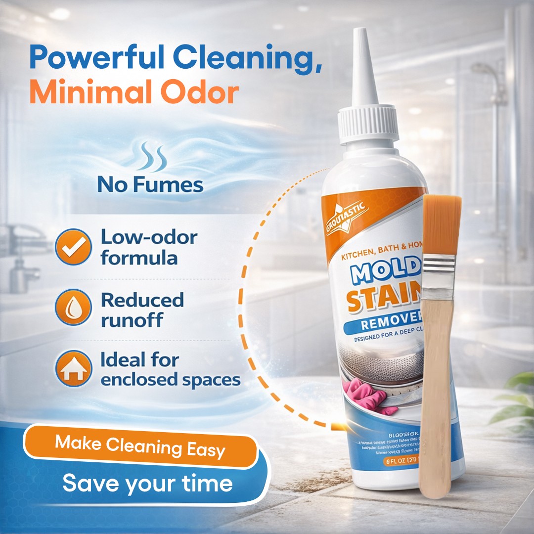 Groutastic Mold & Mildew Stain Remover Gel – Thick Clinging Gel