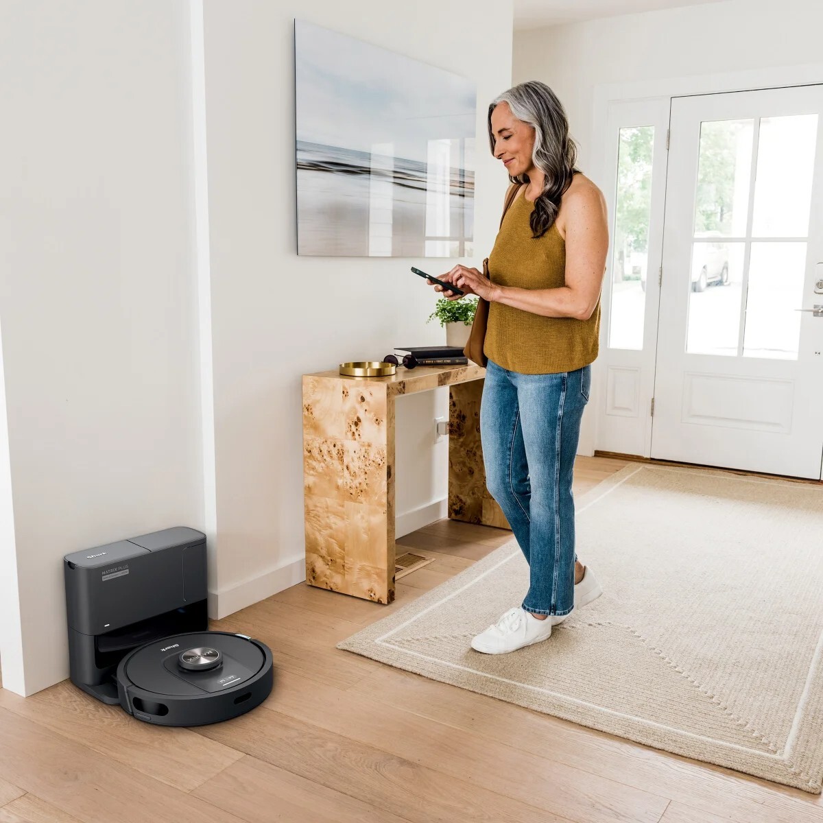 New Shark Matrix Plus Robot Vacuum W/Self-Empty HEPA Base, UR2360S NIB