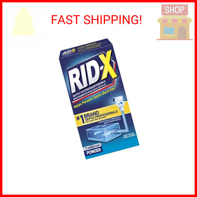 RID-X Septic Treatment, 1 Month Supply Of Powder, 9.8 oz