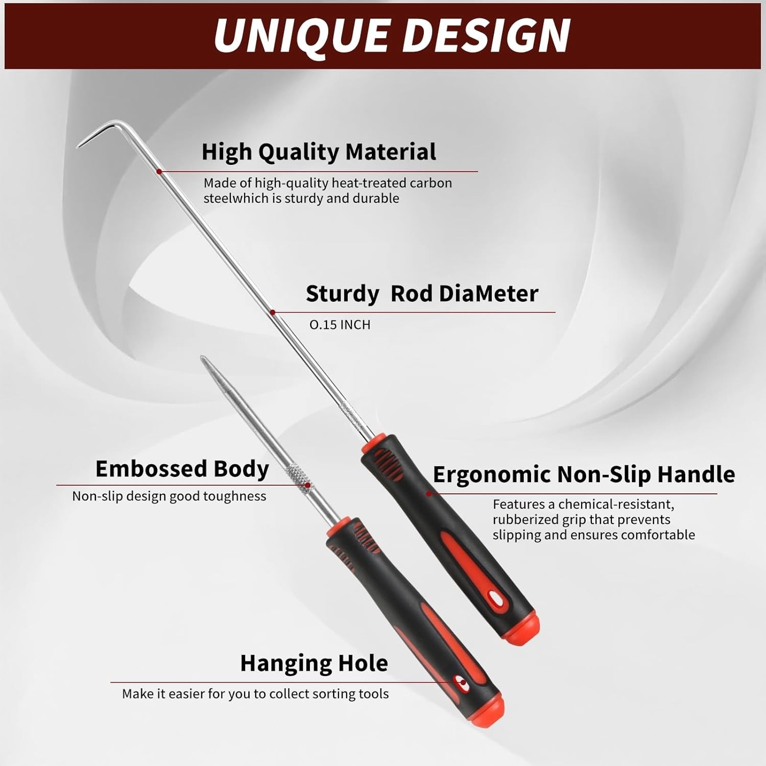 Comprehensive Hook and Pick Set – 6.7IN & 9.5IN Lengths for Ultimate Flexibility
