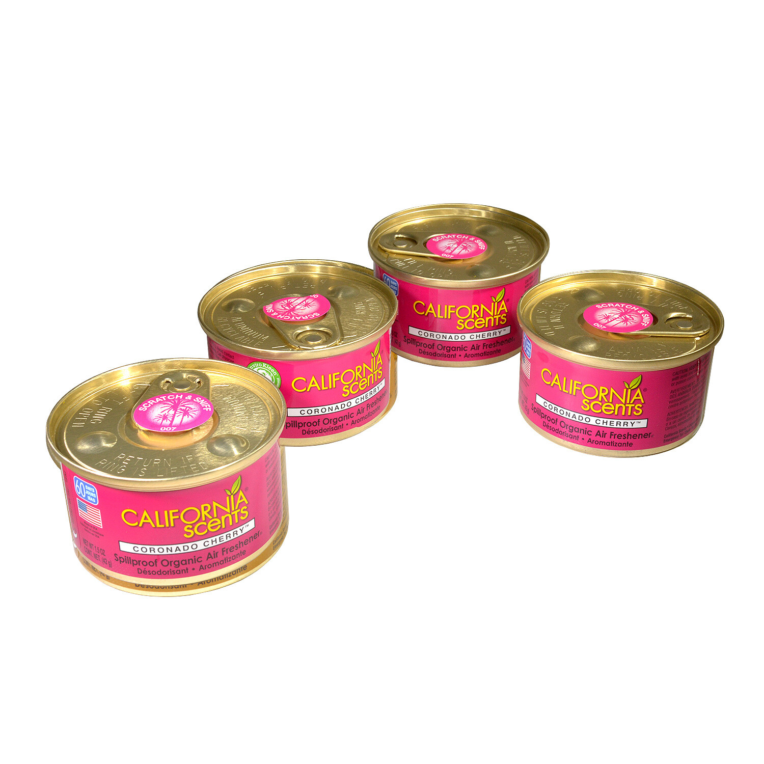California Scents Air Freshener 4-Pack Car Air Freshener (Coronado Cherry)
