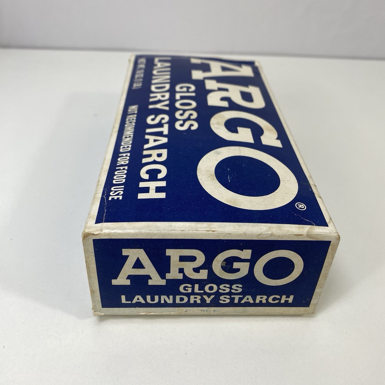ARGO Powdered Gloss Laundry Starch – Blue Box – 16 oz (1 lb) – NOS Sealed