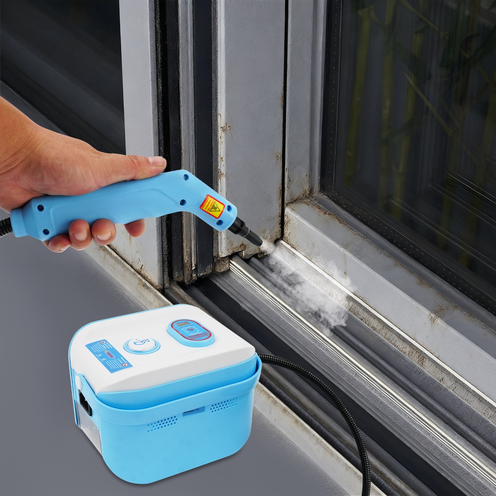 1500W Handheld Steam Cleaner Portable 4.5 Bar With Accessories