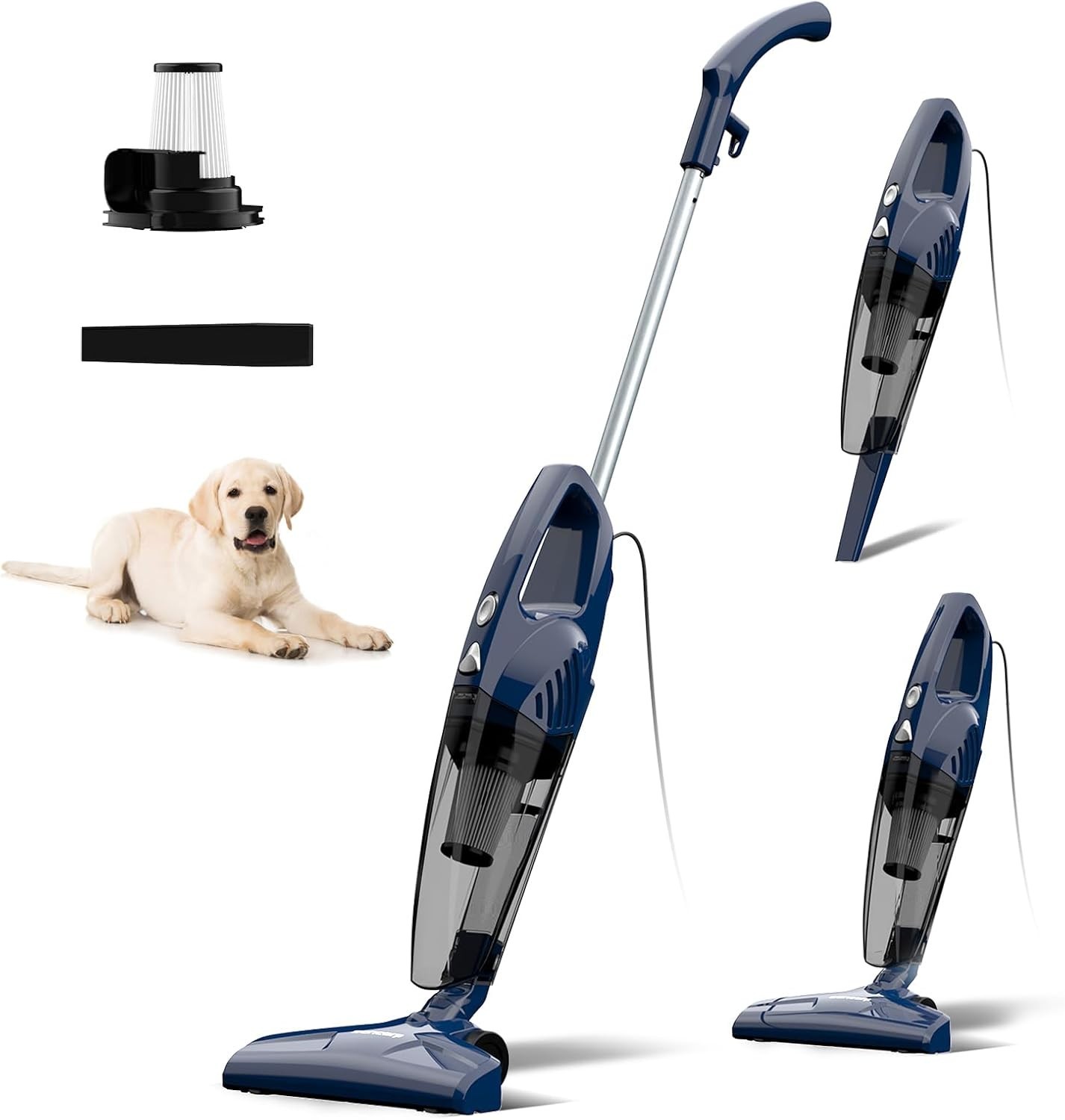Multifunctional 3-in-1 Corded Vacuum Cleaner for Pets, Carpets & Hard Floors