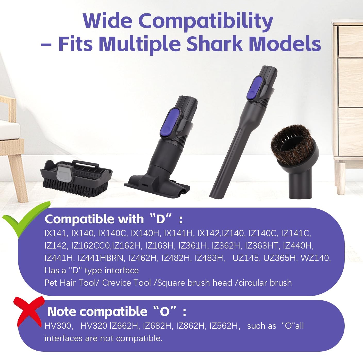 IX141 Vacuum Attachments for Shark Cordless Vacuums Ix141 Iz462h Iz483h Iz363…