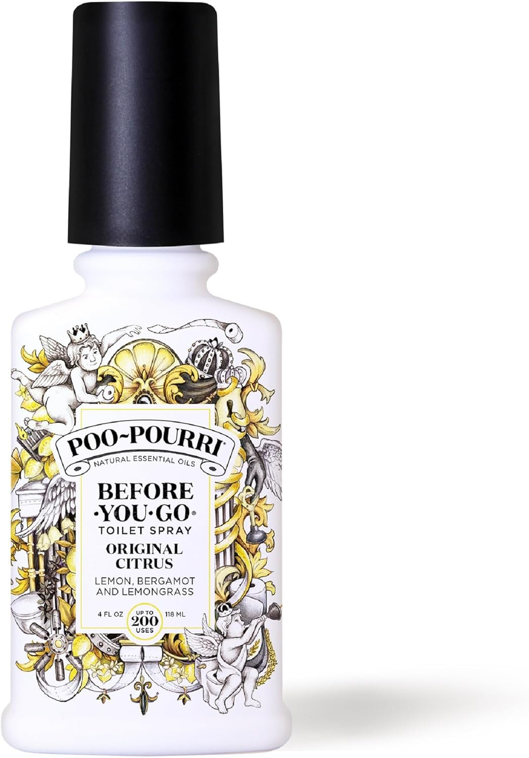 Poo-Pourri Before-You-Go Toilet Spray, Original Citrus, 4 Fl Oz, up to 200 Uses,