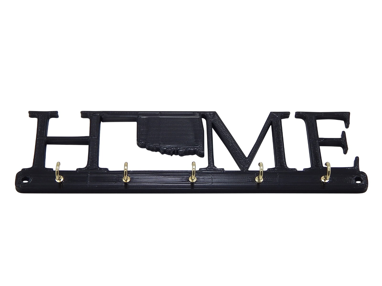Oklahoma Home State Shape Key Holder Hanger Rack Housewarming Wall Decor Gift