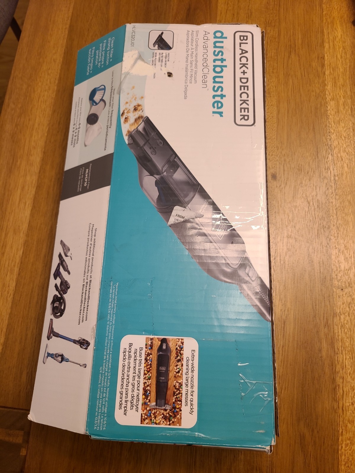 Black+Decker Dustbuster Advanced Clean Slim Cordless Handheld Vacuum Open Box