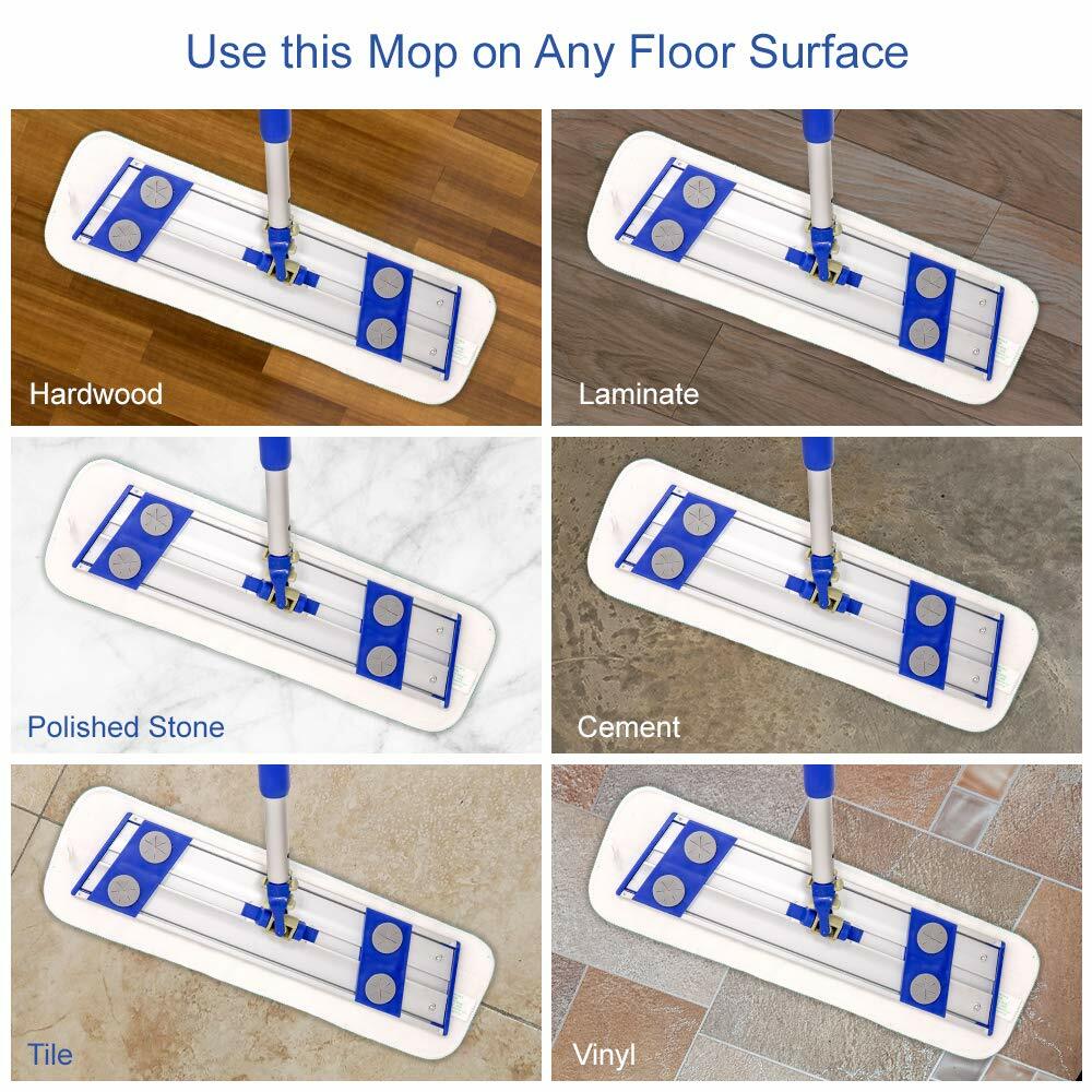 12 Pack of Cleaning Mop Pads – Reusable Microfiber Pad Fits 14 x 16 Mop