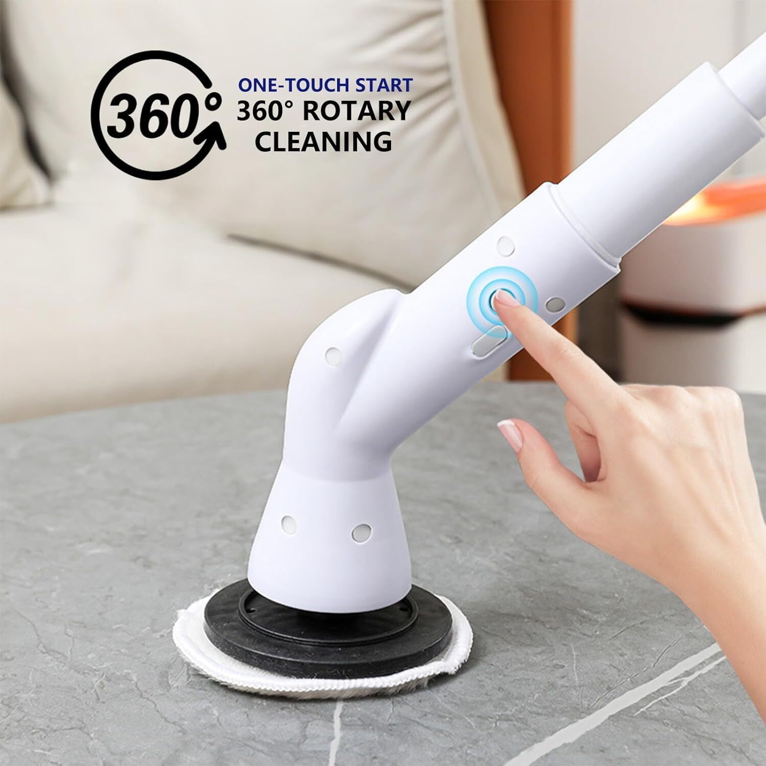 Electric Cleaning Scrubbers- Cleaning Brush with 6 Replaceable Brush Heads